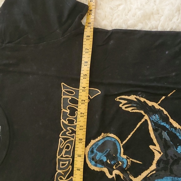 NWOT Nordstrom Aerosmith Black Vintage Band Tshirt Size Med - Picture 11 of 11